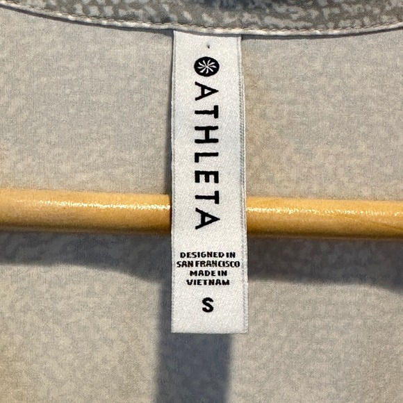 Athleta Zuma Shirt Dress Womens Small Snake Print Long Sleeve Athleisure Travel - Picture 8 of 12